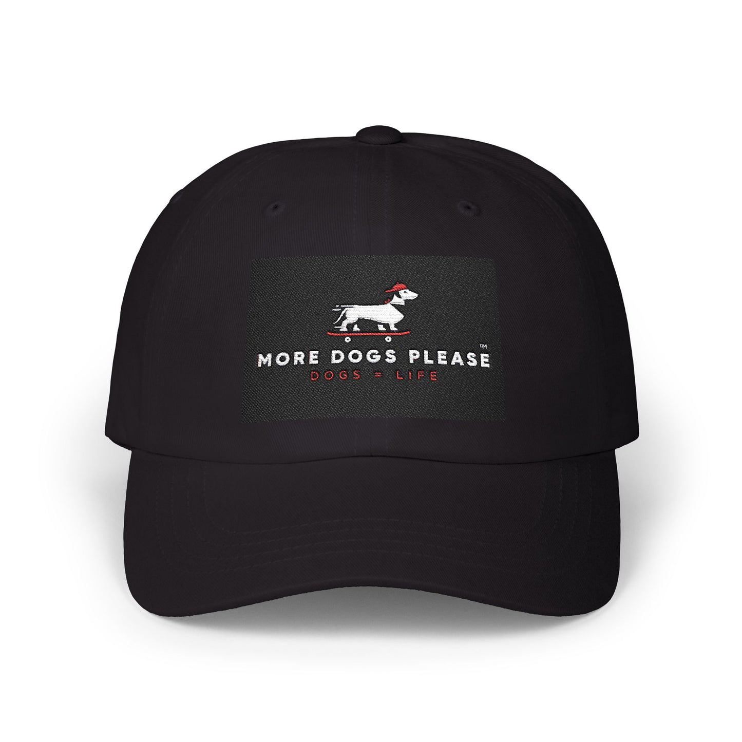 "More Dogs Please" Classic Adjustable Embroidered Dad Cap, Dog lovers adjustable cap.