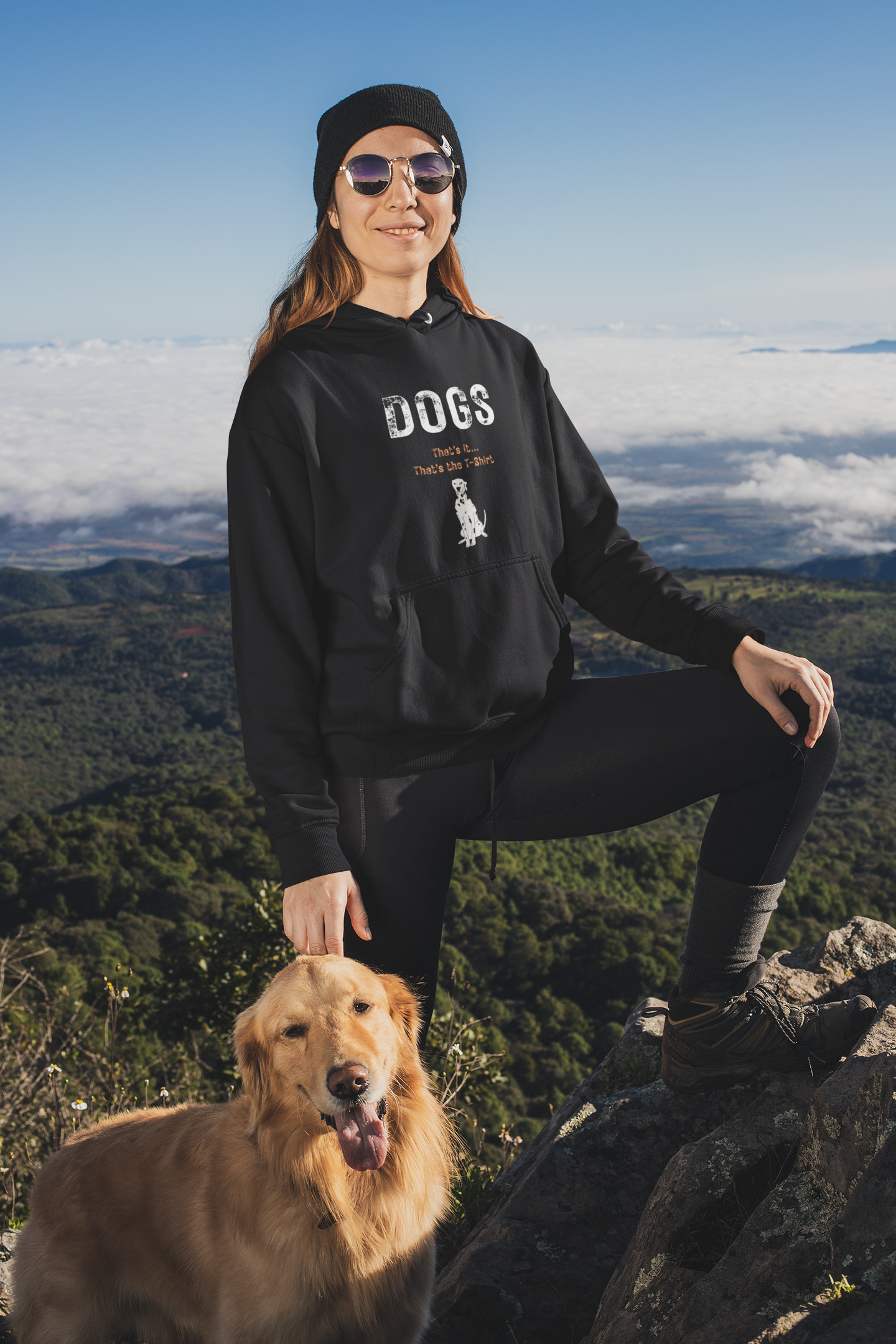 “DOGS. That’s It. That’s The Hoodie.” Unisex Fleece Hoodie for True Dog Lovers