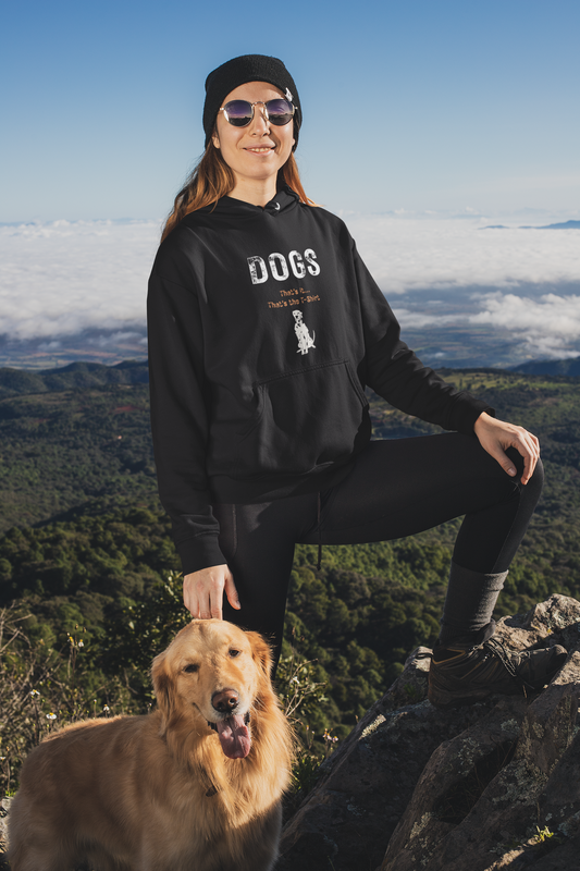 “DOGS. That’s It. That’s The Hoodie.” Unisex Fleece Hoodie for True Dog Lovers