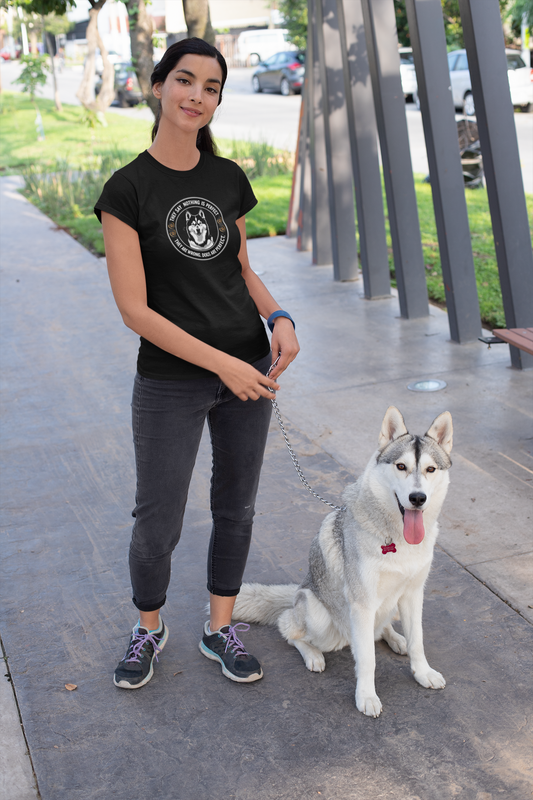"Dogs are perfect" Alaskan Husky Softstyle Unisex T-shirt